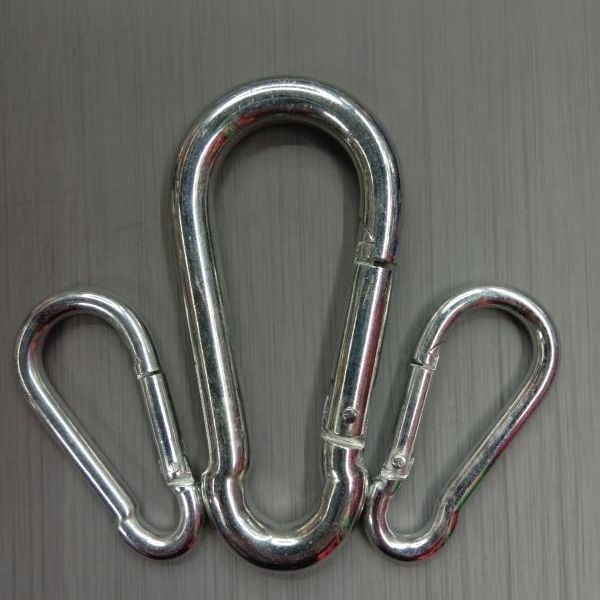 Spring hook, hoist buckle, climbing buckle, galvanized spring hook, 12*140 Specification image