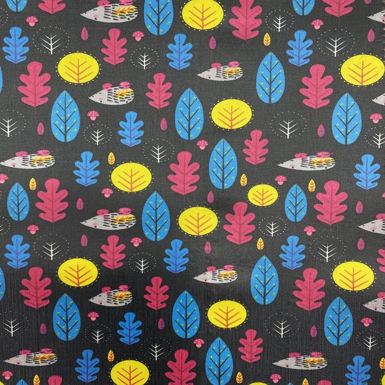 The Seding printing series features 100% polyester fabric with PVC foam at the bottom for the forest night scene detail image 11
