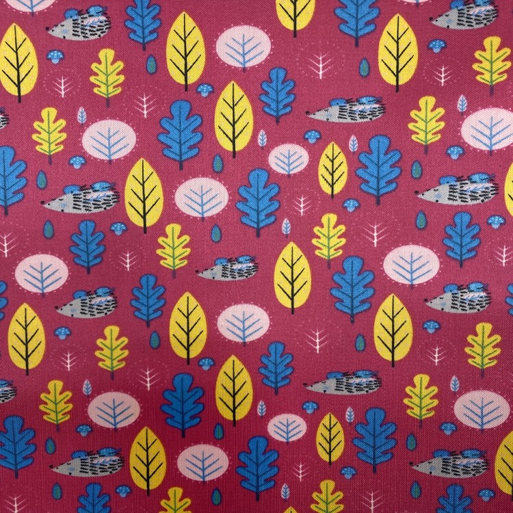 The Seding printing series features 100% polyester fabric with PVC foam at the bottom for the forest night scene detail image 6