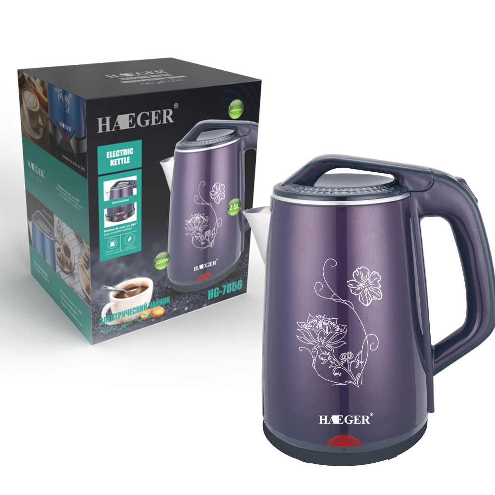 RAF European standard cross-border kitchen kettle, quick electric kettle, health kettle, double-layer anti-dry boiling kettle detail image 6