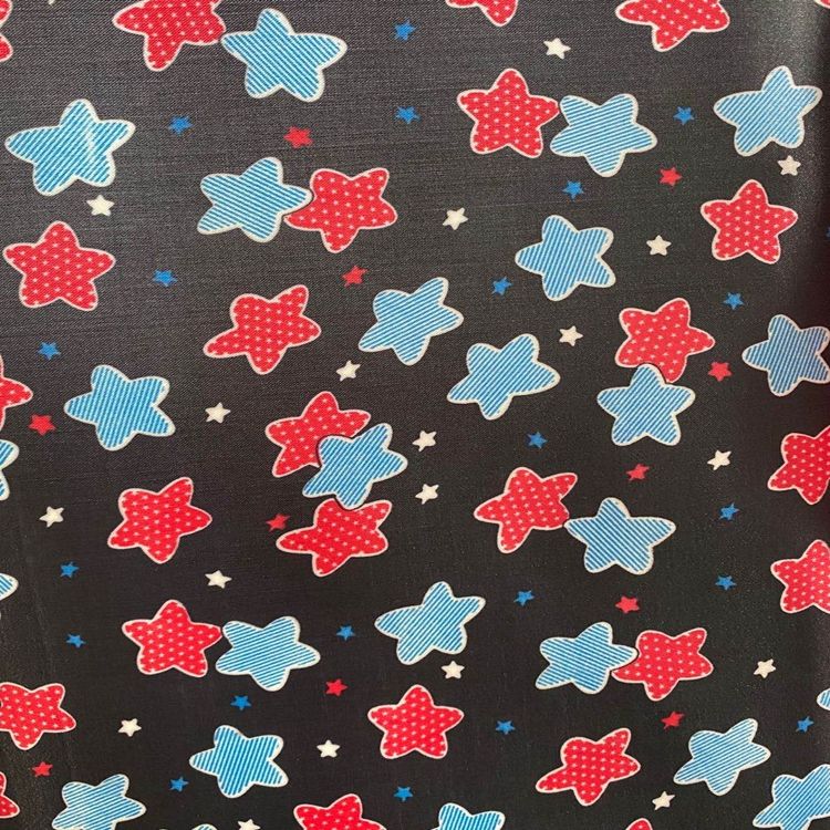 The Seding printing series features 100% polyester fabric with PVC foam at the bottom for "Full Sky Stars" Specification image