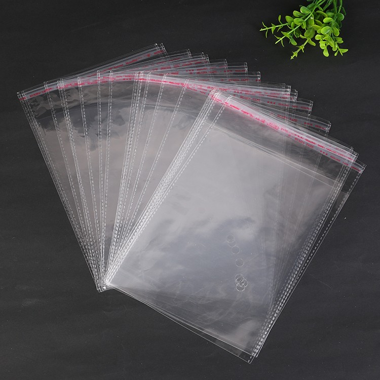 OPP自粘袋 不干胶密封袋现货批发 透明自封袋 服装包装塑料袋 5丝详情图2