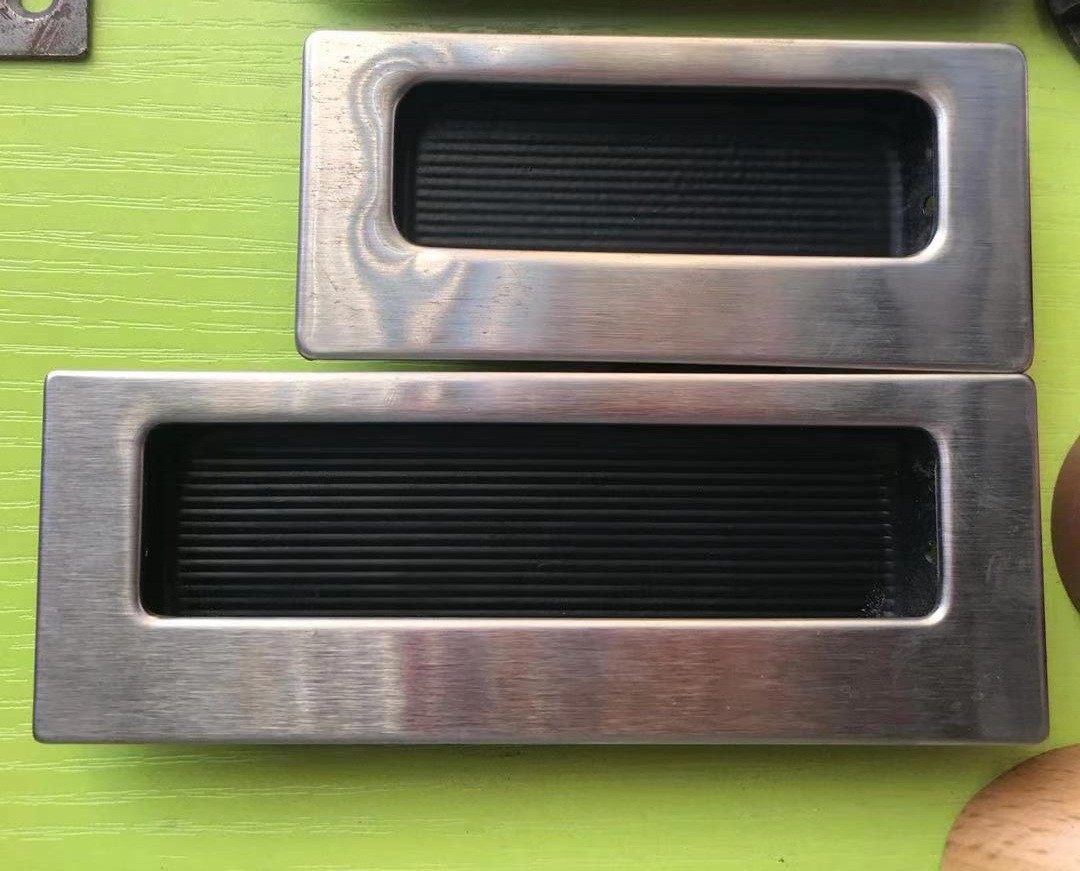 Pull hand; Hidden handle; Hidden buckle hand; Furniture handle; Stainless steel handle detail image 1