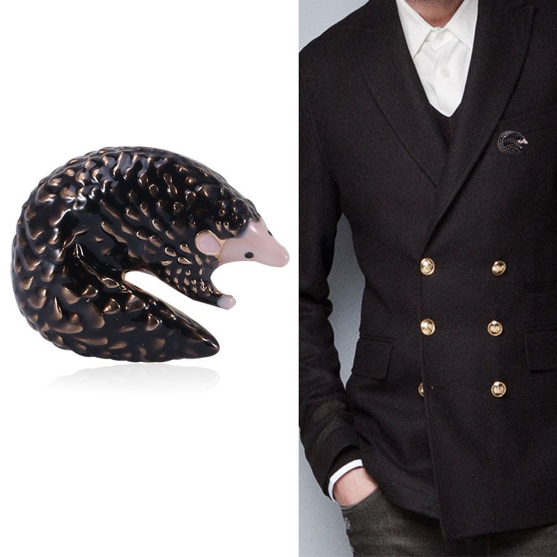 Foreign trade animal hedgehog brooch corsage accessories