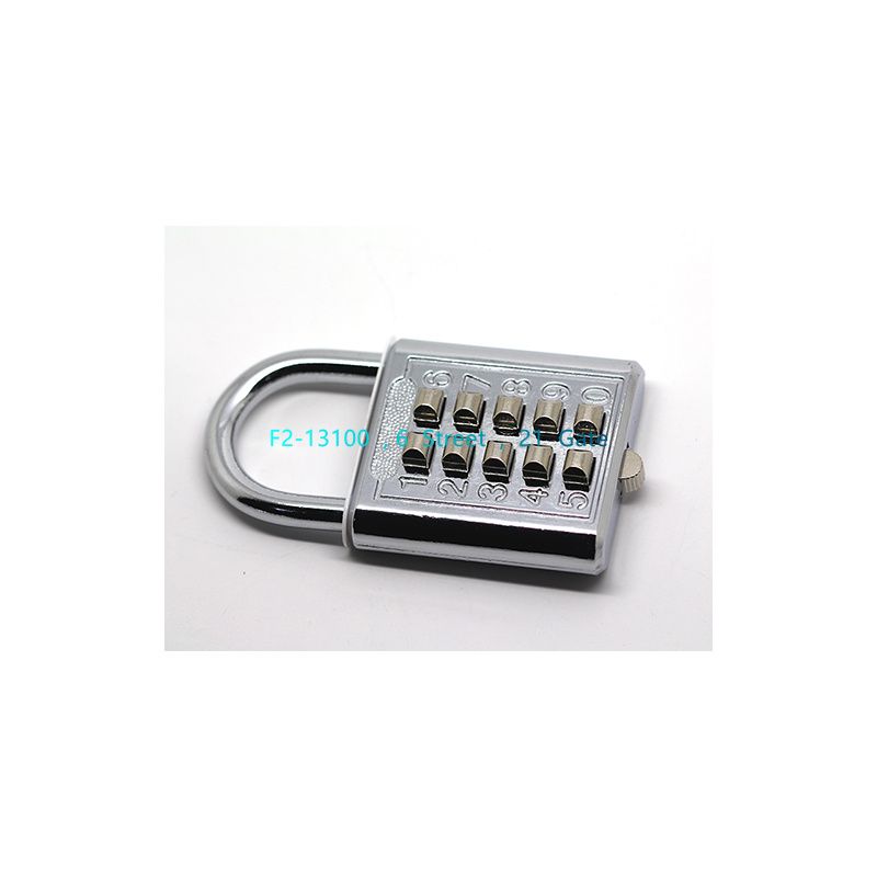 Ram-Pro 10 Digit Push Button Combination Padlock L40 thumbnail