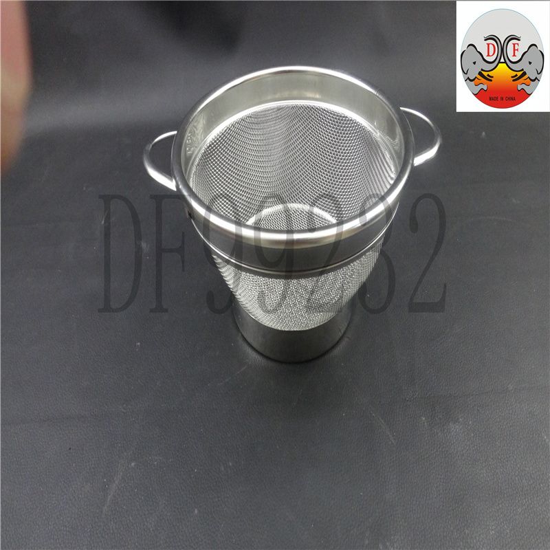 DF99232 High-sided double-ear mesh basket, thickened stainless steel vegetable washing basin, household kitchen draining basket, rice-washing basket, fruit basin, rice-washing sieve, round mesh sieve, DF Trading House