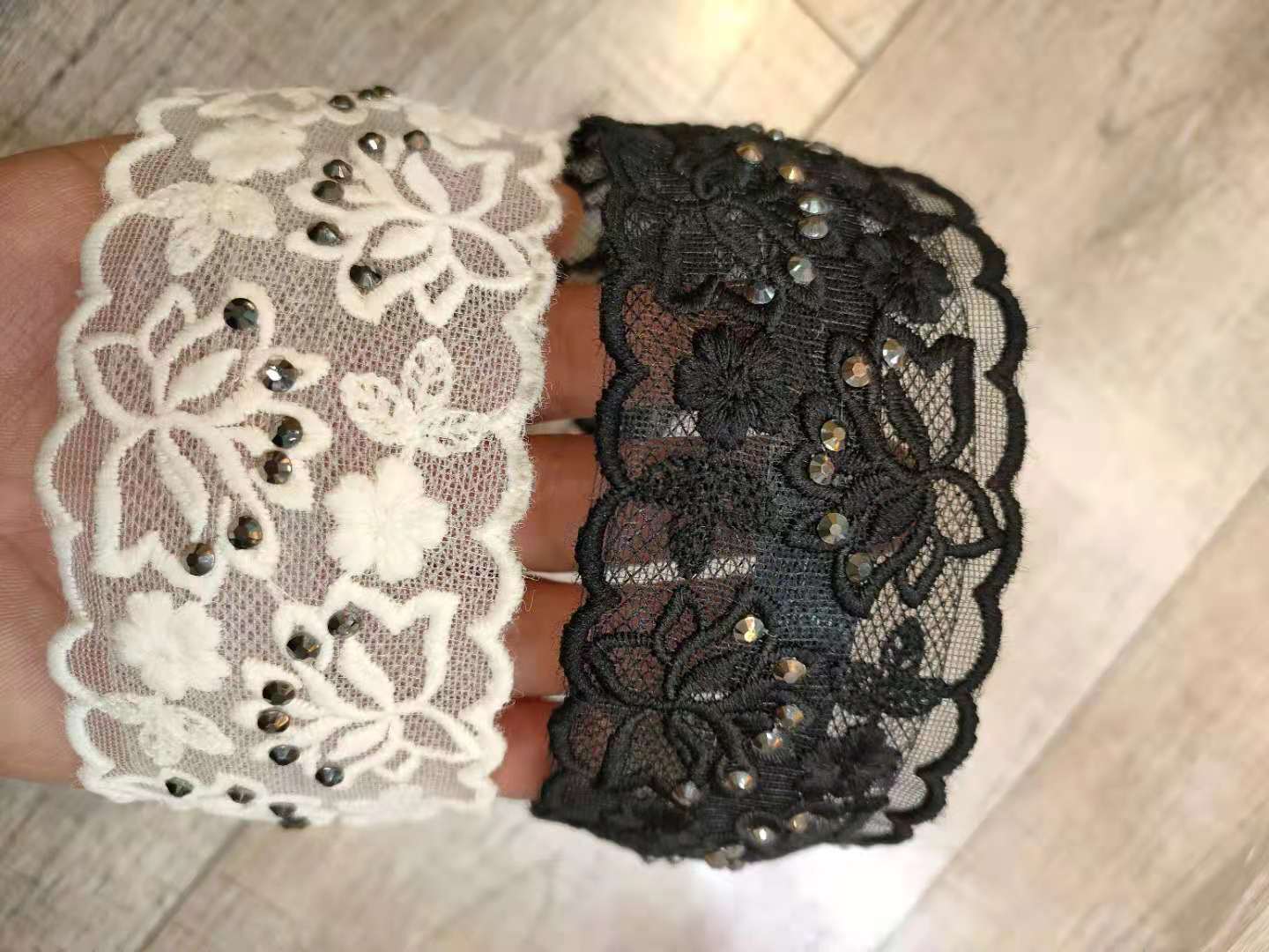 带齿防滑/复古蕾丝/气质百搭细节图