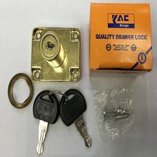 抽屉锁；139-32MM；KAC抽屉锁；金色抽屉锁；铁皮抽屉锁139-32C