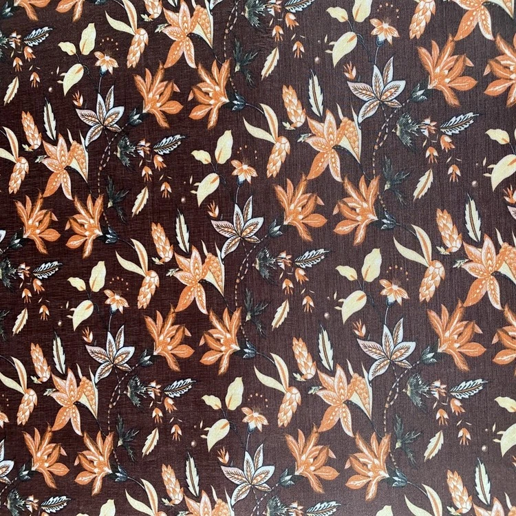 The Seding printing series features 100% polyester fabric with a base of PVC foam for printing crabapple flowers detail image 2