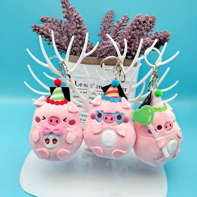 New Instagram style cute pig pig plush doll pig pendant doll key chain bag hanging gift