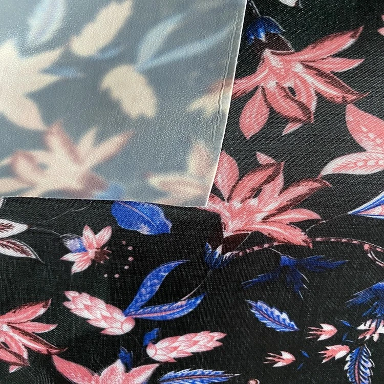 The Seding printing series features 100% polyester fabric with a base of PVC foam for printing crabapple flowers detail image 6