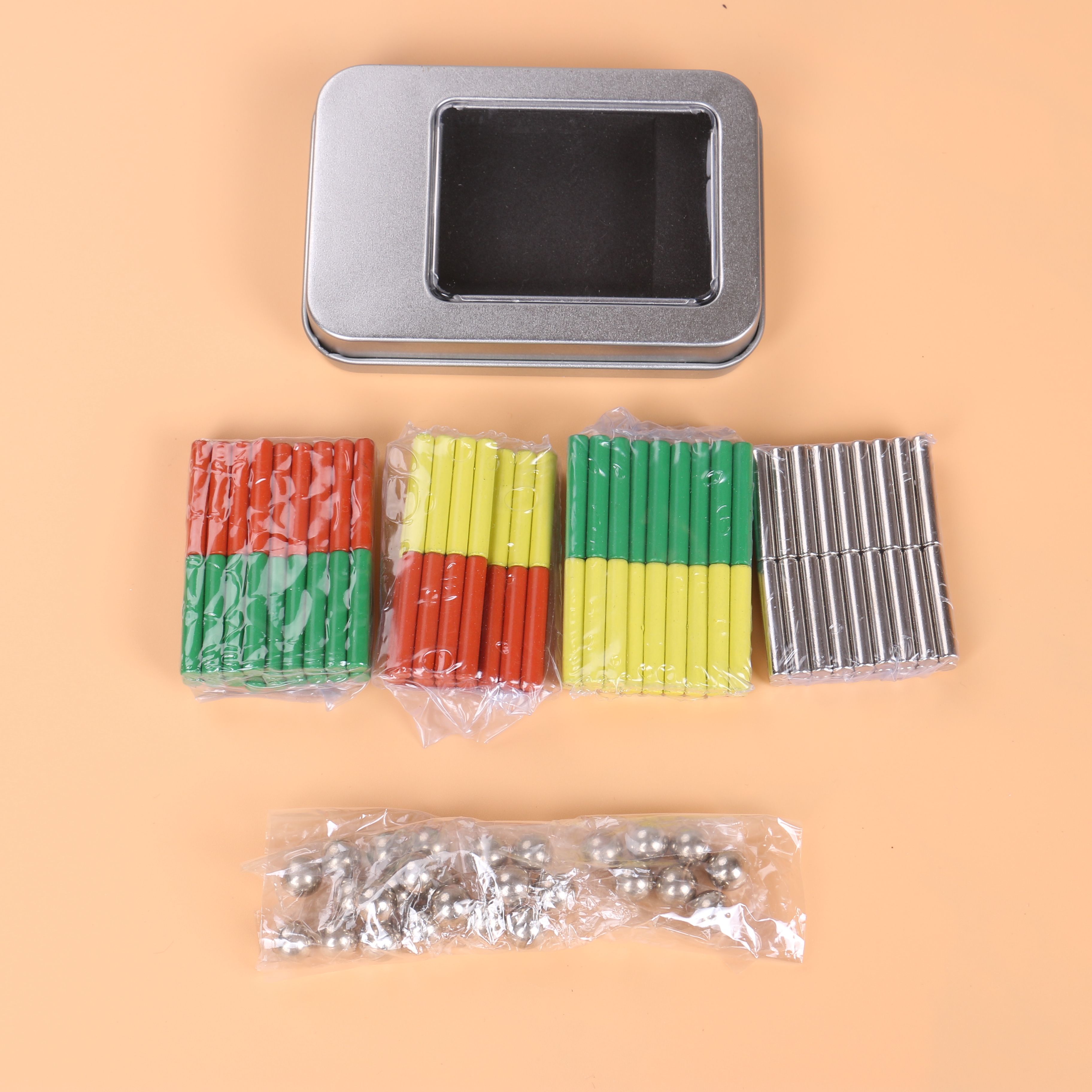 钢珠磁力棒 儿童玩具产品图