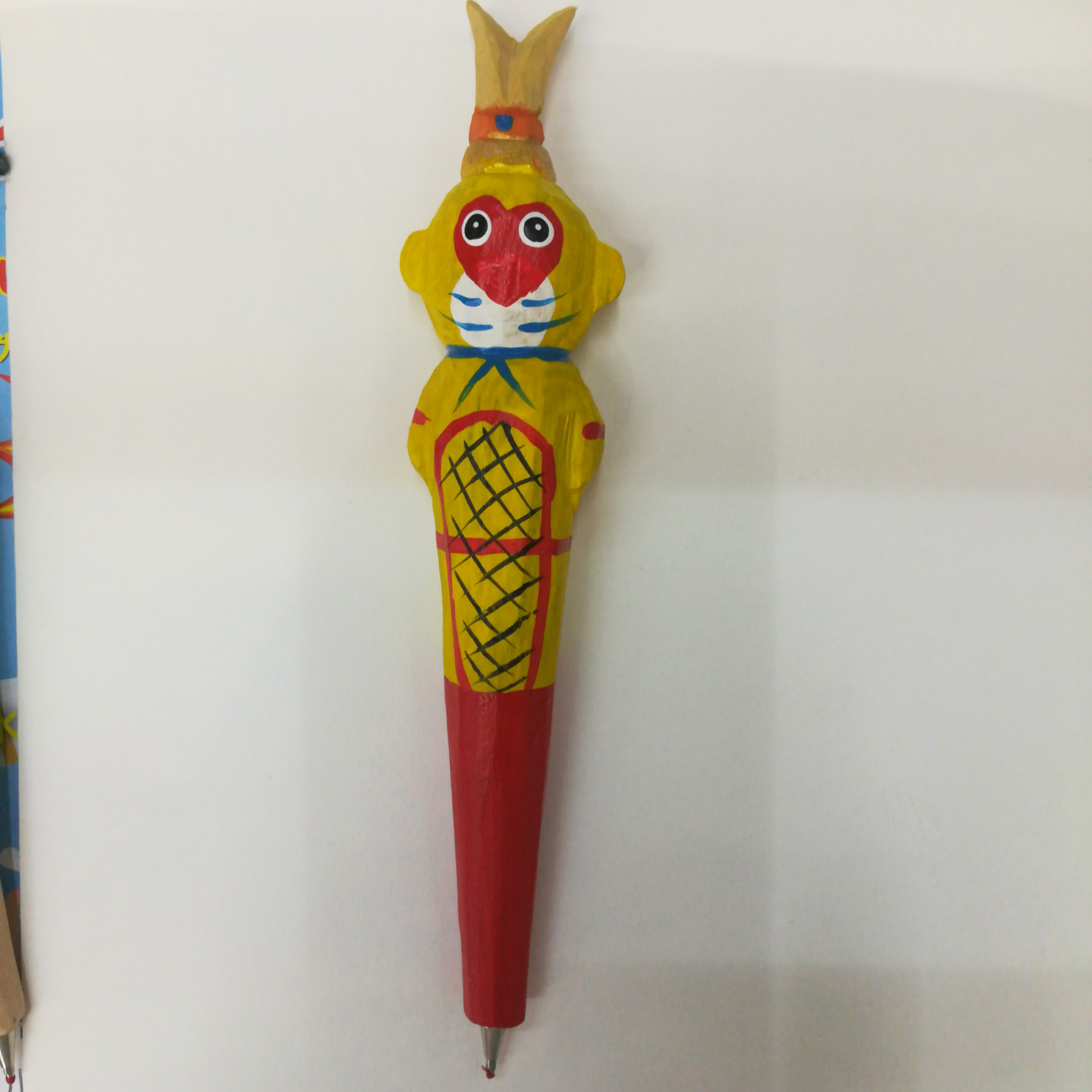 纯手工木头雕刻仿真孙悟空工艺礼品旅游纪念品圆珠笔