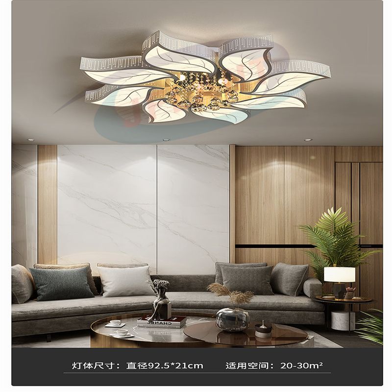 Lighting Living Room Tmall Genie Main Dining Room Crystal Chandelier Lighting Bedroom Ceiling Living Room Lamp Combination Whole House Package details Picture