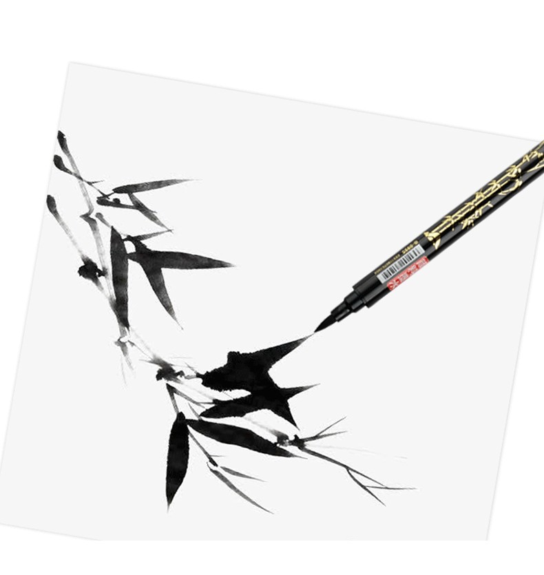 Jin Wannian G-0995 Double-headed Elegant Outlined Pen box set, student calligraphy practice and copying pen, soft pen tip, scripture copying pen detail image 7