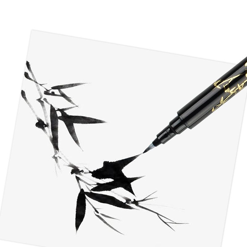 Jin Wannian G-0995 Double-headed Elegant Outlined Pen box set, student calligraphy practice and copying pen, soft pen tip, scripture copying pen Application Scenario