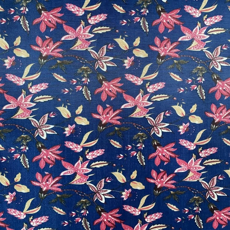 The Seding printing series features 100% polyester fabric with a base of PVC foam for printing crabapple flowers detail image 3