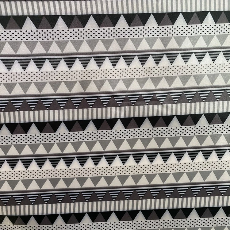 The Sedin printing series features printed lines and triangles made of 100% polyester fabric with PVC foam at the bottom detail image 3
