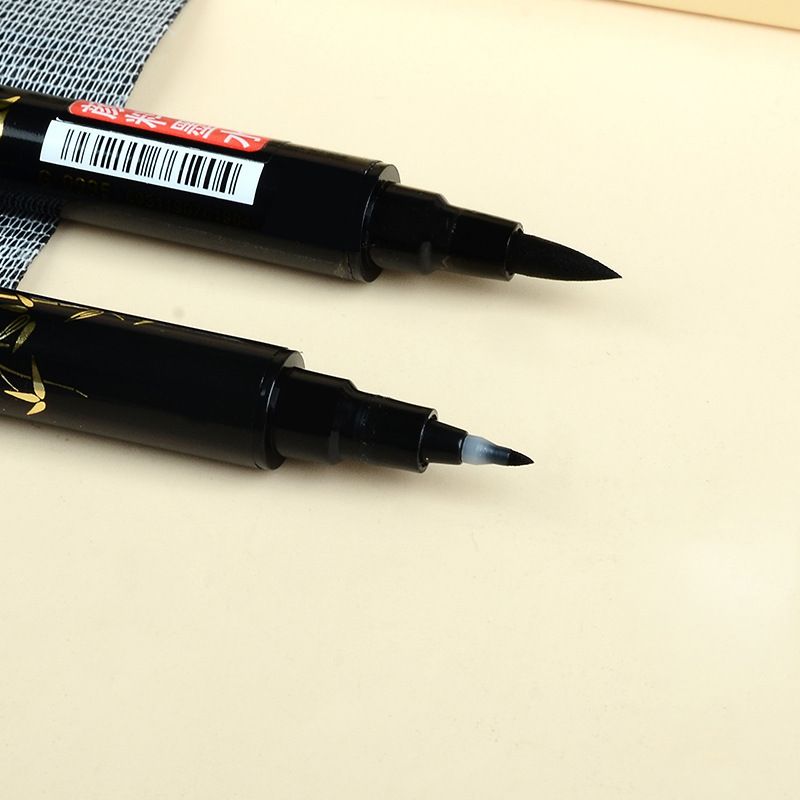 Jin Wannian G-0995 Double-headed Elegant Outlined Pen box set, student calligraphy practice and copying pen, soft pen tip, scripture copying pen details Picture