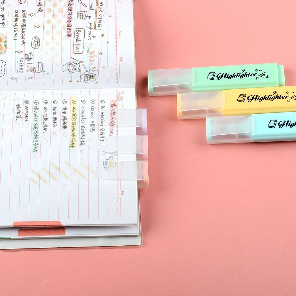 STA Water-based marker pen, slanted marker pen, student erasable pen, key point drawing, color highlighter pen set pic 5
