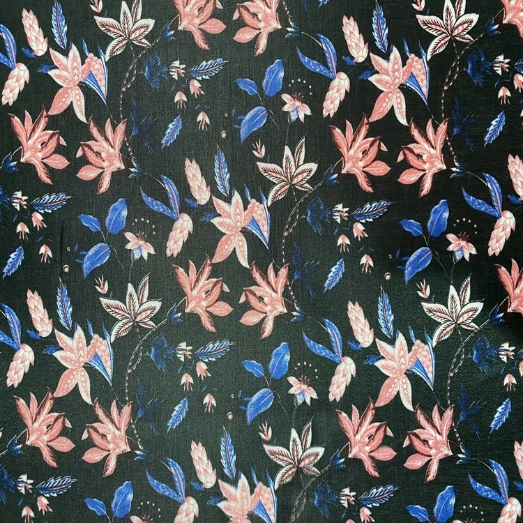 The Seding printing series features 100% polyester fabric with a base of PVC foam for printing crabapple flowers detail image 5