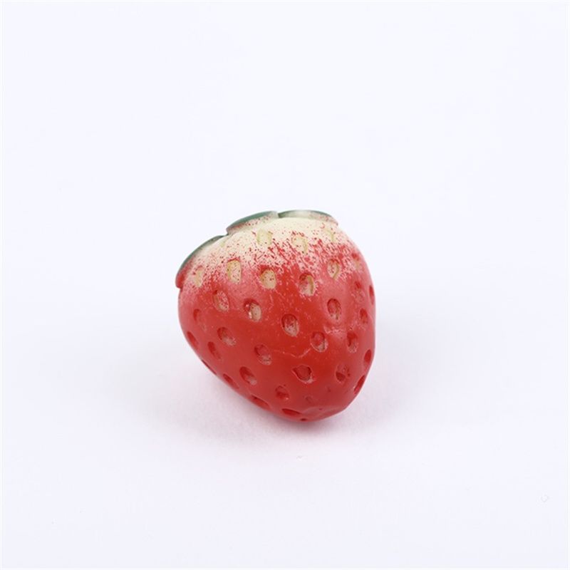 Resin Strawberry Strawberry Jewelry Earrings Strawberry Accessories Resin Artificial Strawberry Silver Gold Hanging Ring Strawberry details Picture