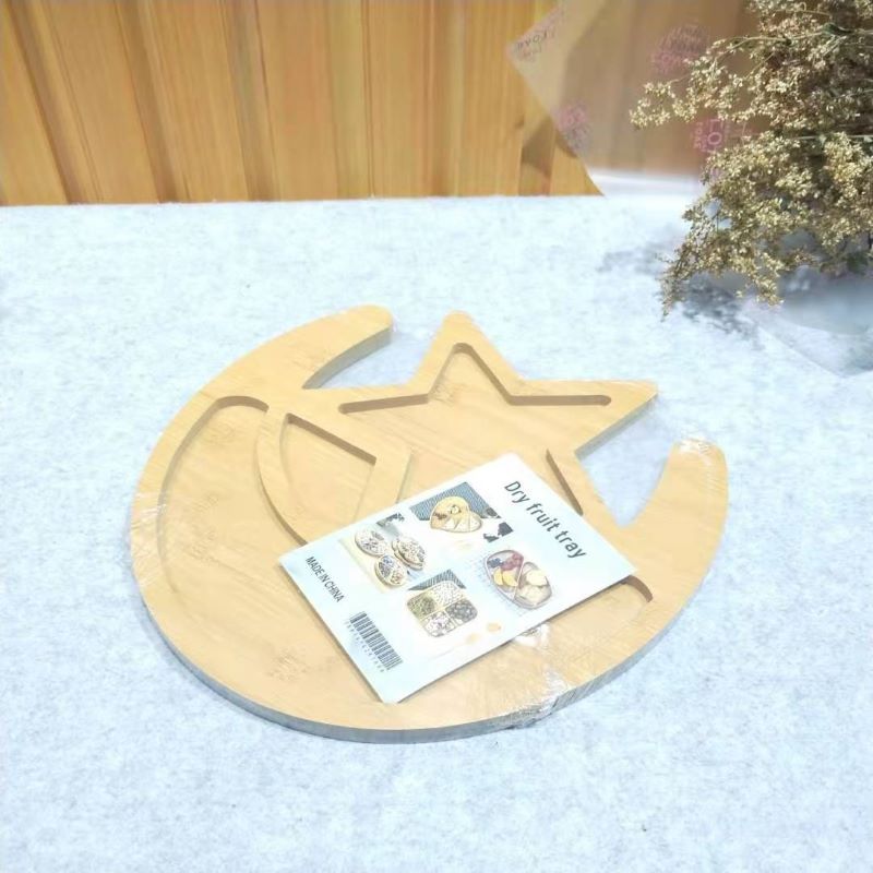 Jiehao Modern Living Room's elegant bamboo, wood and fruit platter, creative and diverse snack platter, fresh and cute dried fruit platter