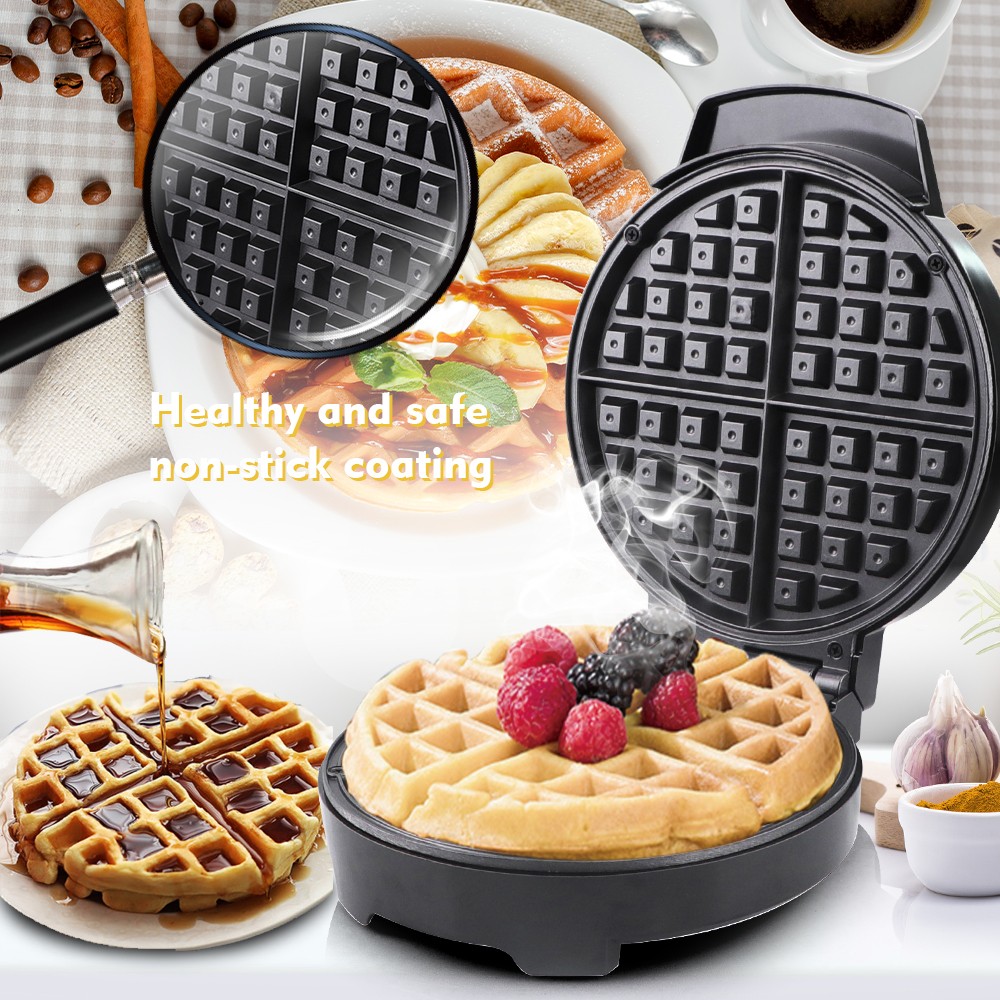 RAF European standard cross-border waffle machine, household double-sided sandwich and muffin light food machine, multi-functional breakfast machine detail image 2