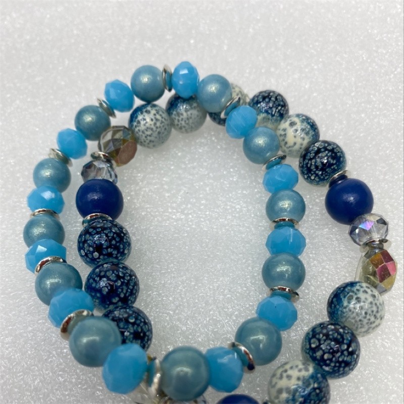 流行饰品流行百搭水晶手链珠子手链组合套装手链详情2