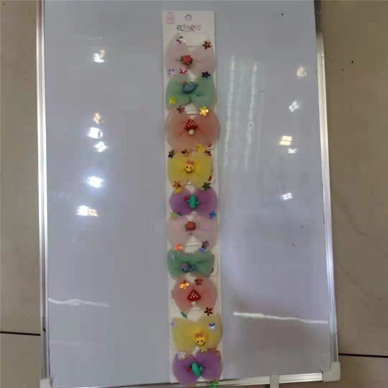 Flower Shadow Colorful, a popular online hit candy, multi-color girls' fashionable hair clips and hair ties, cartoon headwear Specification image