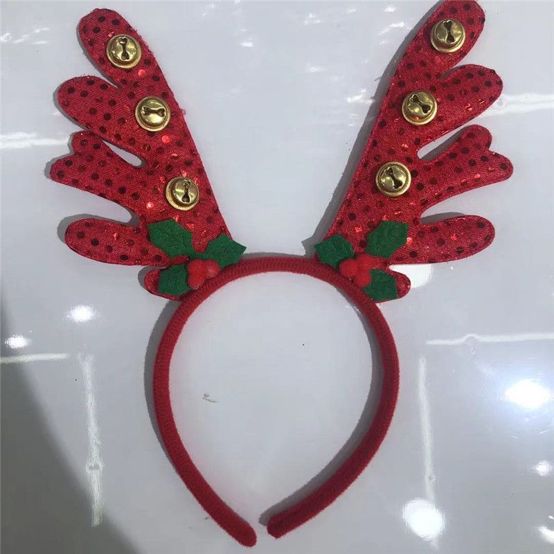 Christmas hair accessories, elk headbands, bells, children's dress-up hair bands details Picture