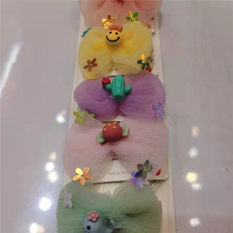 Flower Shadow Colorful, a popular online hit candy, multi-color girls' fashionable hair clips and hair ties, cartoon headwear