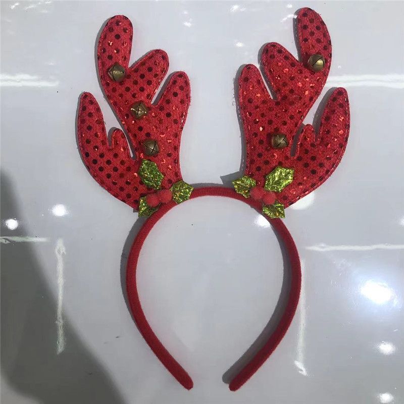 Christmas hair accessories, elk headbands, bells, children's dress-up hair bands Specification image