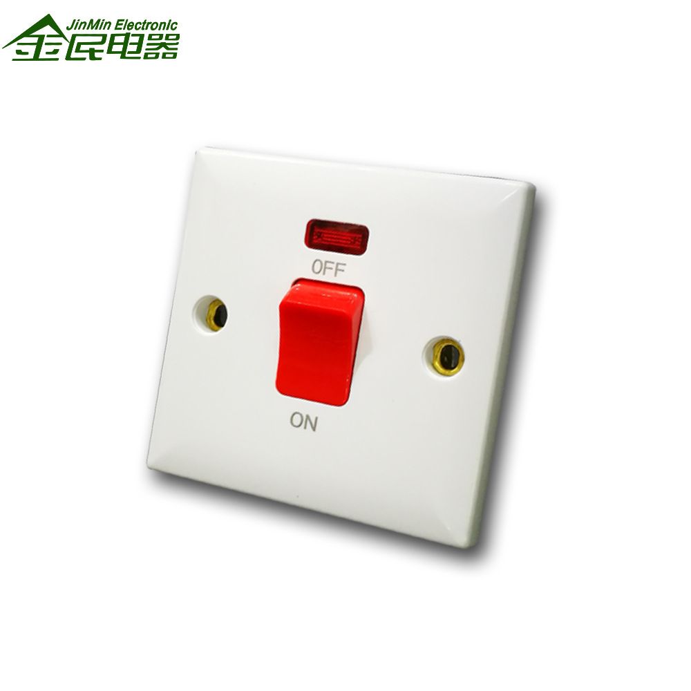 厨房开关 厨房13A 4墙壁开关墙壁插座 A061按钮开关三五孔