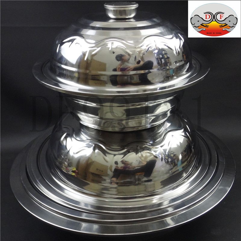 DF99131 欧圆套装盖盆 不锈钢盖盆 厨房酒店用品 厂家直销  DF Trading House详情4