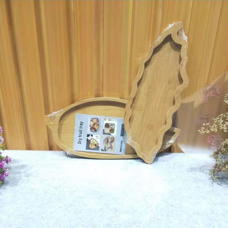 Jiehao Modern Living Room's elegant bamboo, wood and fruit platter, creative and diverse snack platter, fresh and cute dried fruit platter detail image 5