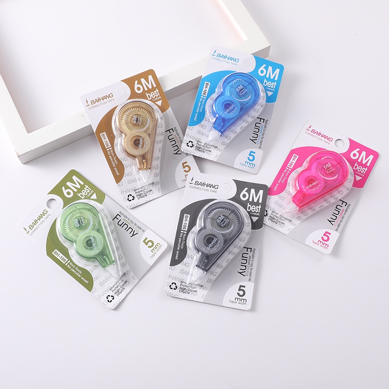 创意修正带可爱彩色办公外贸通学生办公改正带 涂改带批发26详情5