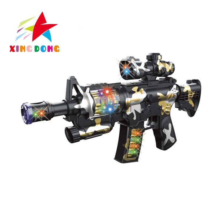 Pistola de juguete para niños camuflaje eléctrico con pistola de juguete de luz