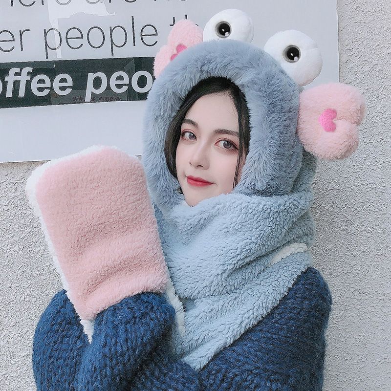 围巾手套三件套/毛绒帽子围巾手套产品图