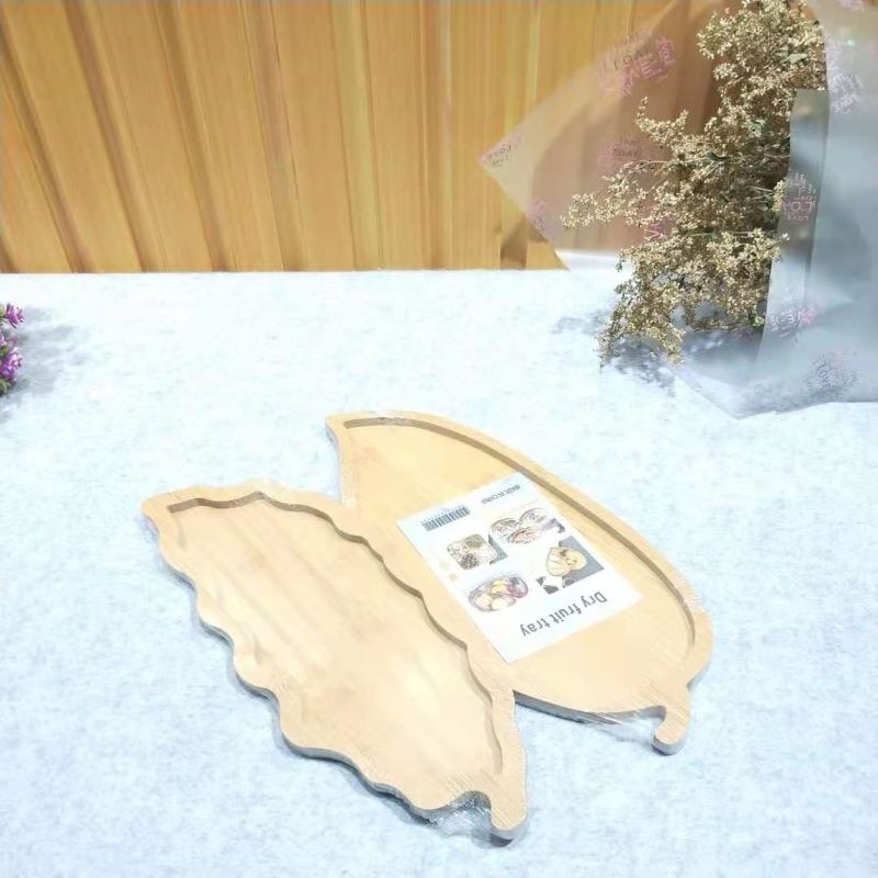 Jiehao Modern Living Room's elegant bamboo, wood and fruit platter, creative and diverse snack platter, fresh and cute dried fruit platter detail image 3