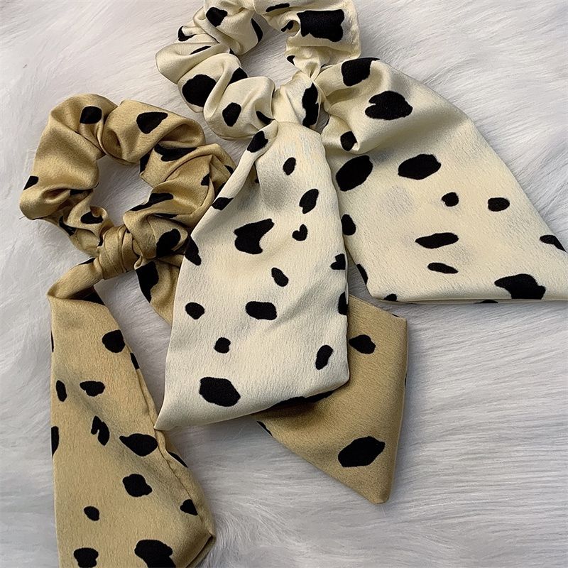 Bow silk scarf headband Women tie hair headband vintage French headband 2021 new hair accessories with streamers 1 thumbnail