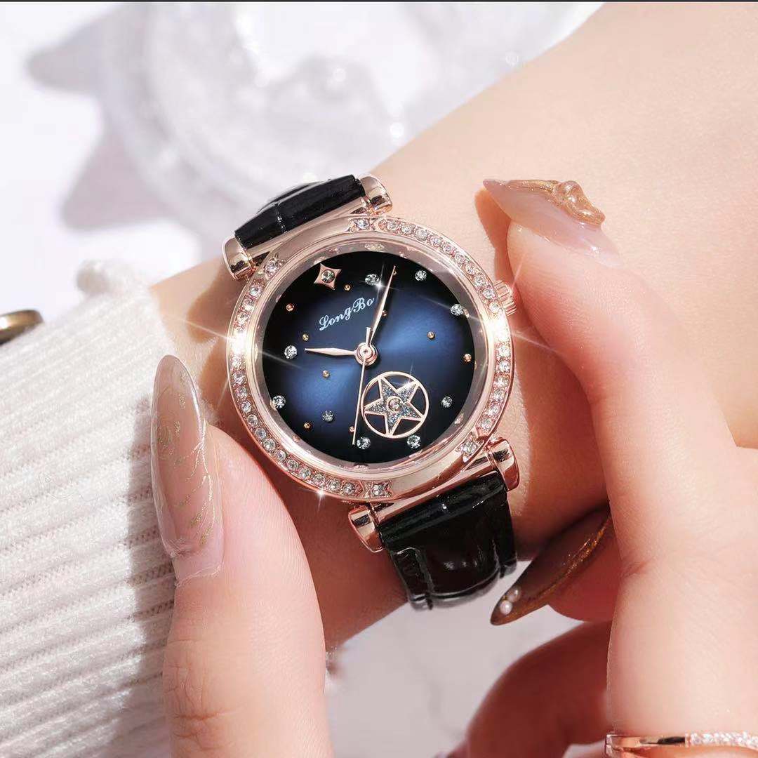 LONGBO龙波新款品牌手表直播快手热卖款防水女士腕表厂家直销图
