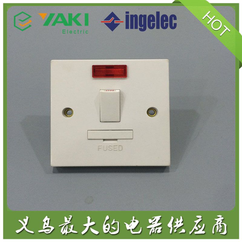 Kitchen switch, kitchen with indicator light 13A, 45A, wall switch, wall socket A113