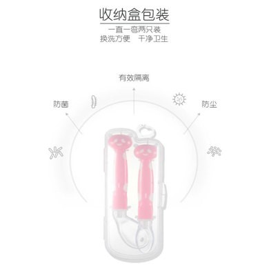 宝喂养餐具 训练勺婴幼儿安全硅胶软勺 卡通双色熊猫弯把勺套装详情图13