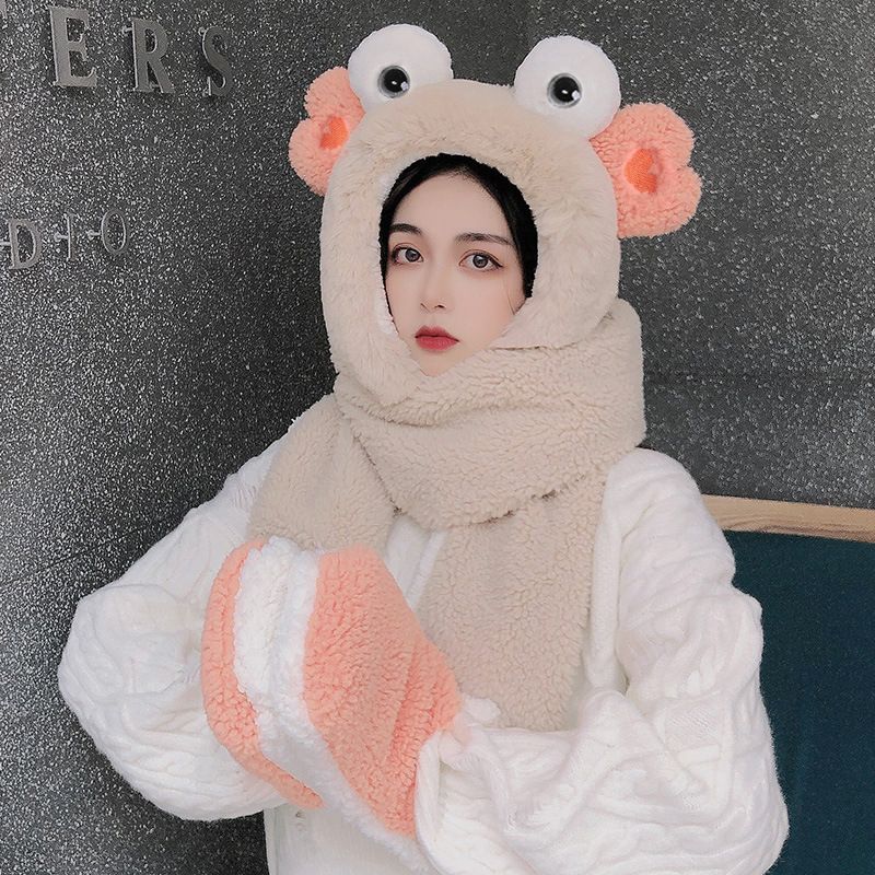 围巾手套三件套/毛绒帽子围巾手套细节图