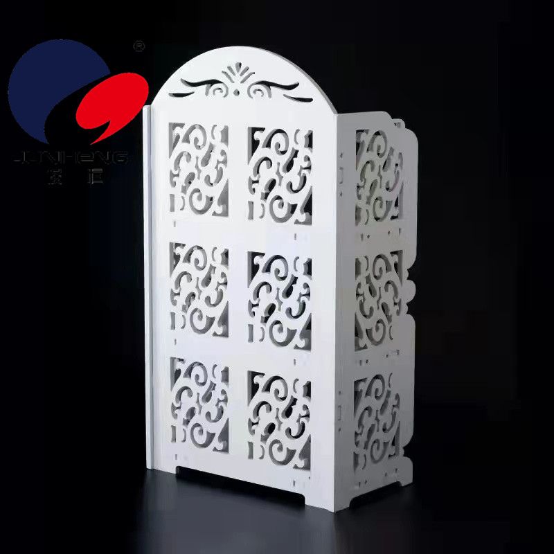 三层置物架/多功能置物架/木塑收纳架白底实物图