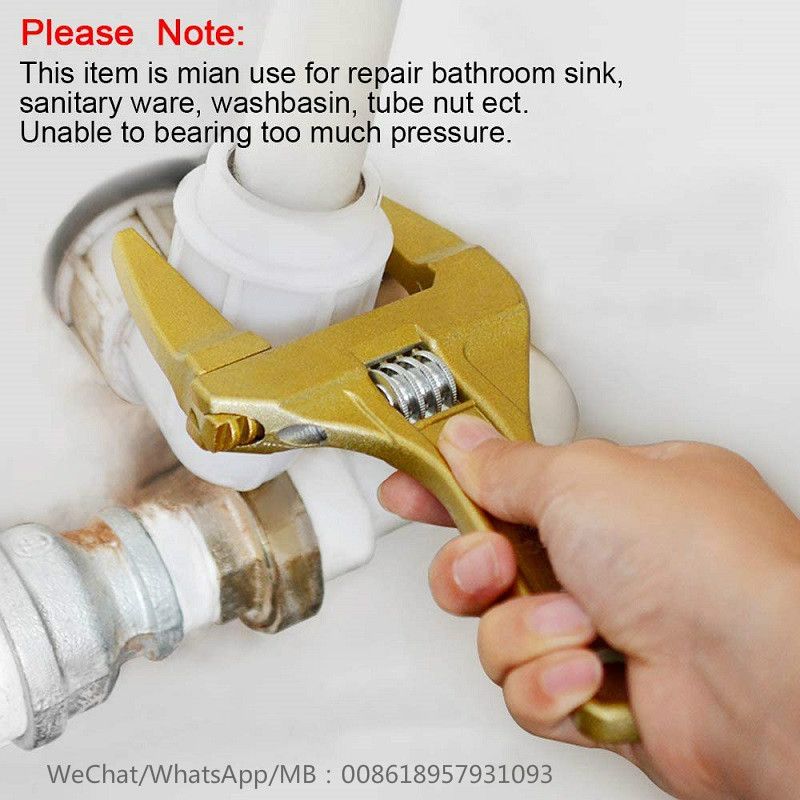 Sanitary adjustable wrench 卫浴扳手 details Picture