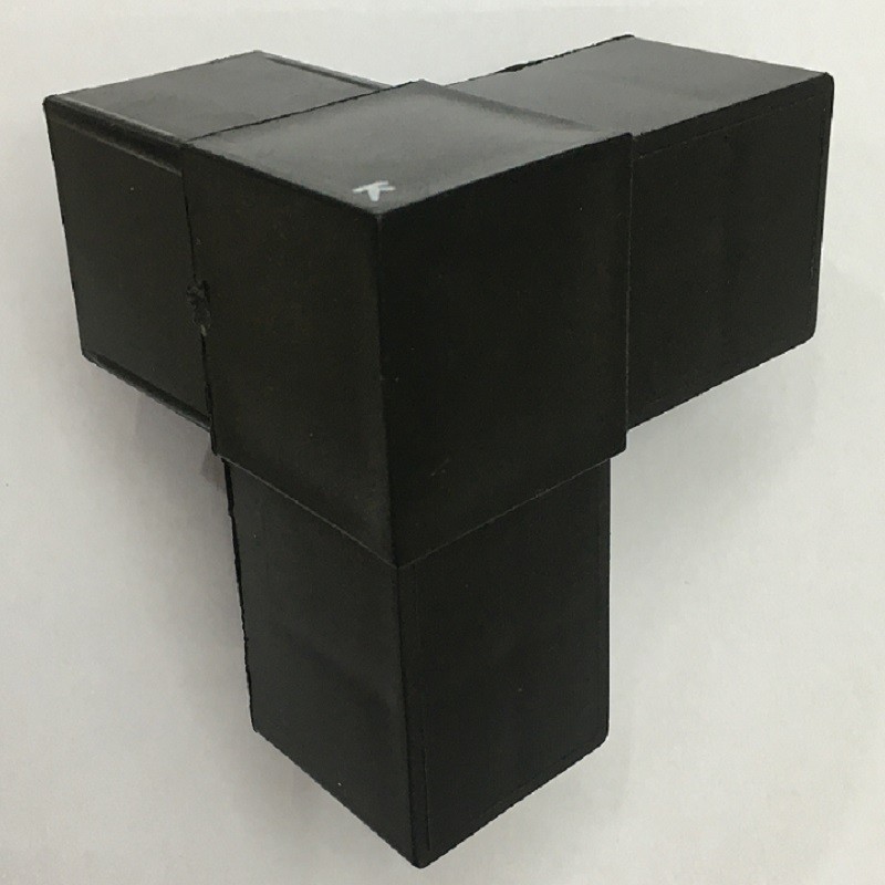 Código de esquina; Código de esquina de plástico; Código de esquina de la mesa de aluminio; Gabinete de aleación de aluminio corner code detail image 1