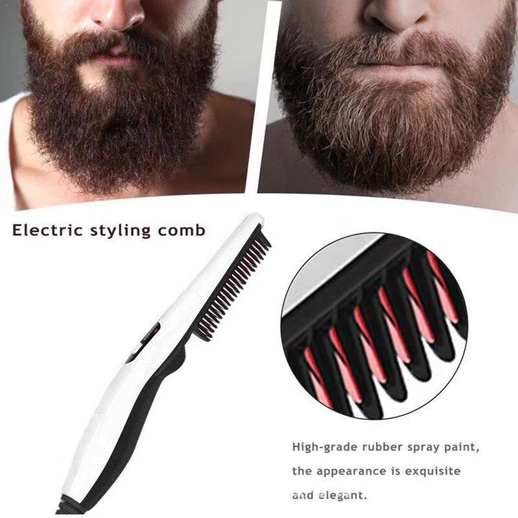 TV's new styler hair styling comb, the second-generation men's dedicated comb for both curling and straightening, and a multi-functional sideburns and beard comb details Picture