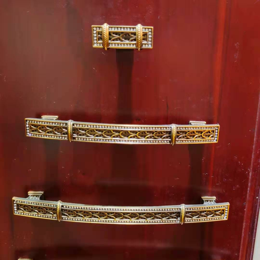 Single-hole wardrobe door and cabinet Chinese-style handle